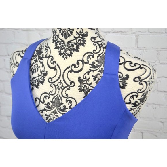 JOYLAB Women's Logo Band -‎ X Cross Back Sports Bra SIZE SMALL Blue - Picture 3 of 6